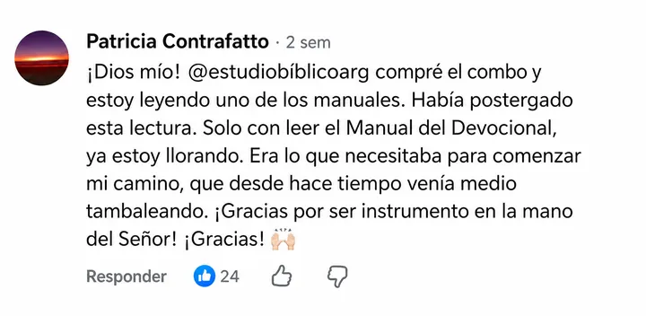 Comentario Facebook — Patricia Contrafatto
